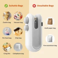 Portable Mini Sealing Machine – USB Rechargeable Food Bag Sealer in Pakistan